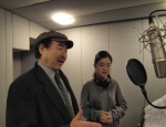 테너 박인수와 손녀 조성주 녹음하는 모습