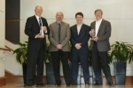 왼쪽부터 Glen Hawk, Micron; Harry Page, UBM; Joel Martin, UBM; Rob Crooke, Intel. (사진제공: Micron Technology)