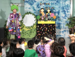 극단 아띠가 11월 18일 신안 임자 어린이집에서 ‘도깨비의 실타래’ 공연을 선보였다