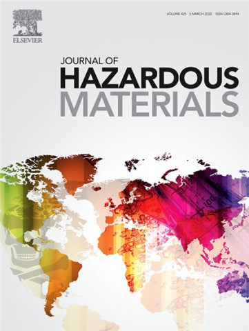 저널 오브 해저더스 머티리얼(Journal of Hazardous Materials) 표지