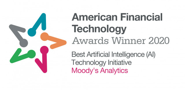 무디스 애널리틱스가 2020 아메리칸 파이낸셜 테크놀로지 어워즈에서 우수 AI 테크놀로지 이니셔티브상을 수상했다