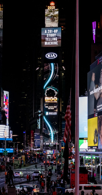 비고라이브(BIGO LIVE) in 뉴욕 타임스퀘어