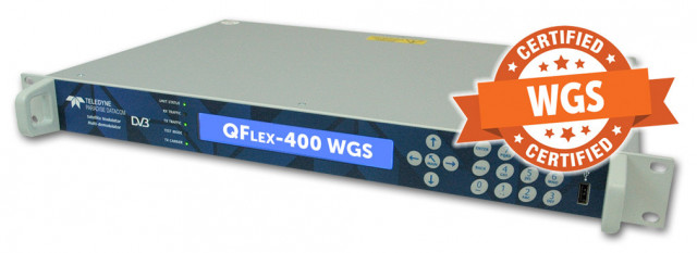 WGS 위성통신 사용 인증을 획득한 Teledyne Paradise Datacom의 QFlex-400 위성통신 모뎀