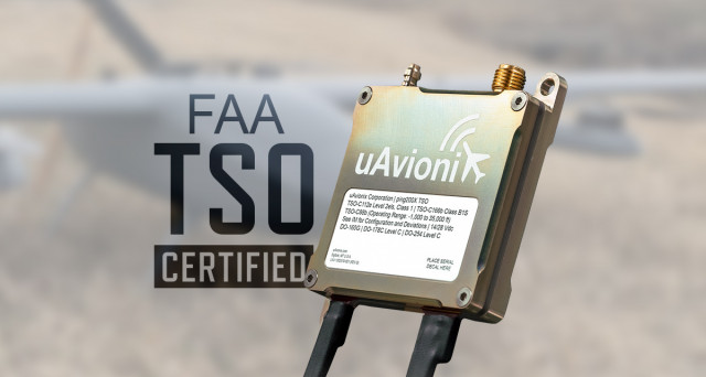 드론 트랜스폰더 중 세계 최초로 FAA TSO 인증 획득한 핑200X