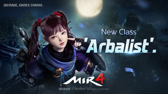 MMORPG MIR4 will experience a large-scale update, including a release of a new class, Arbalist, a crossbow fighter with extremely destructive powers.