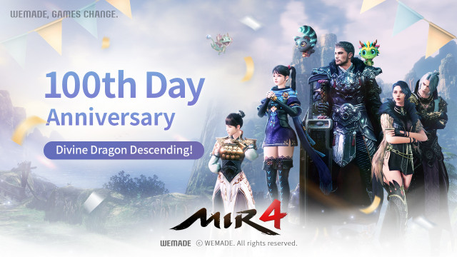 Wemade’s mobile MMORPG MIR4 held a spectacular event to celebrate the 100th day of its global release
