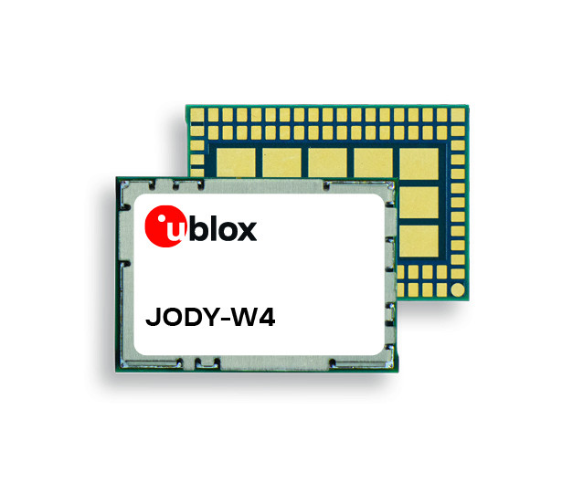 유블럭스(u-blox), 와이파이 6E 기술과 블루투스 LE 오디오 기능을 결합한 차량용 모듈 제품인 JODY-W4