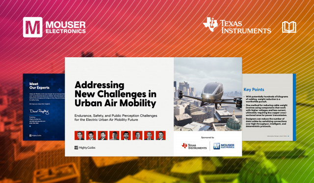 마우저와 TI, 도시 항공 모빌리티의 미래 탐색 가이드 제공 전자책 발간