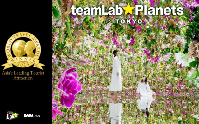 teamLab Planets, a body immersive museum in Toyosu, Tokyo, wins the World Travel Awards for “Asia’s Leading Tourist Attraction 2023”. (teamLab Planets, Toyosu, Tokyo / Photo: teamLab)