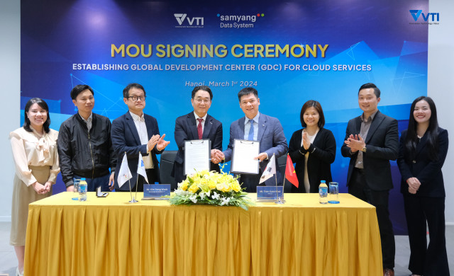 VTI와 삼양데이타시스템이 클라우드 서비스 전용 글로벌 개발 센터(GDC) 설립을 위한 양해각서(MOU)를 체결했다