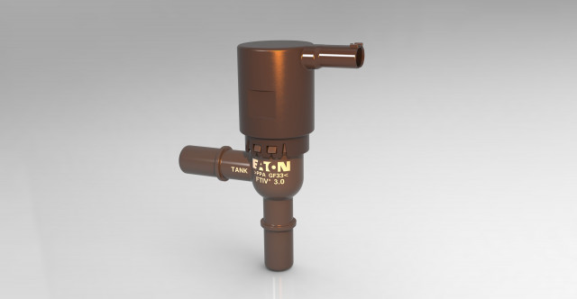Eaton’s new fuel tank isolation valve is designed to be easier to mount in a variety of challenging tank configurations within the vehicle. (Photo: Business Wire)