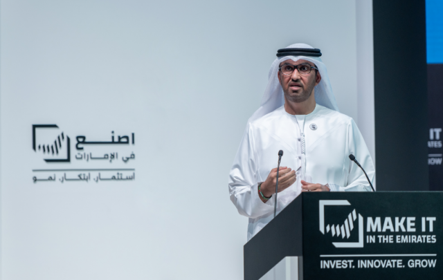 His Excellency Dr. Sultan Ahmed Al Jaber, Minister of Industry and Advanced Technology (Photo: AETOSWire)