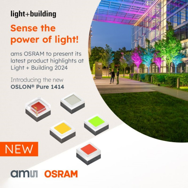 ams OSRAM의 OSLON Pure 1414 LED 신제품