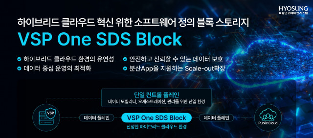 효성인포메이션시스템, VSP One SDS Block 출시