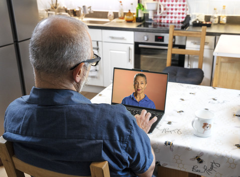 ‘Liv’ the Alzheimer's intelligence avatar being used by Ahmad Krayem, one of the focus group participants involved in the Lenovo project. (Photo: Business Wire)