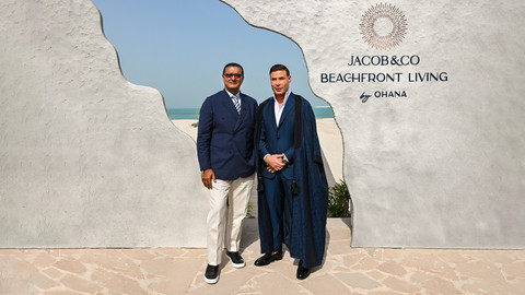 Husein Salem, CEO of Ohana Development & Jacob Arabo, Chairman and Creative Director of Jacob & Co. (Photo: AETOSWire)