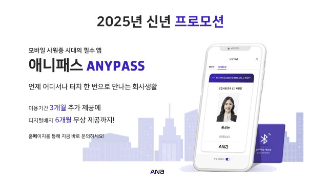 ANYPASS 신년 프로모션 설명 포스터