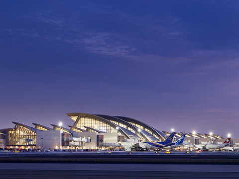 Los Angeles International Airport. Designed by Fentress Architects.