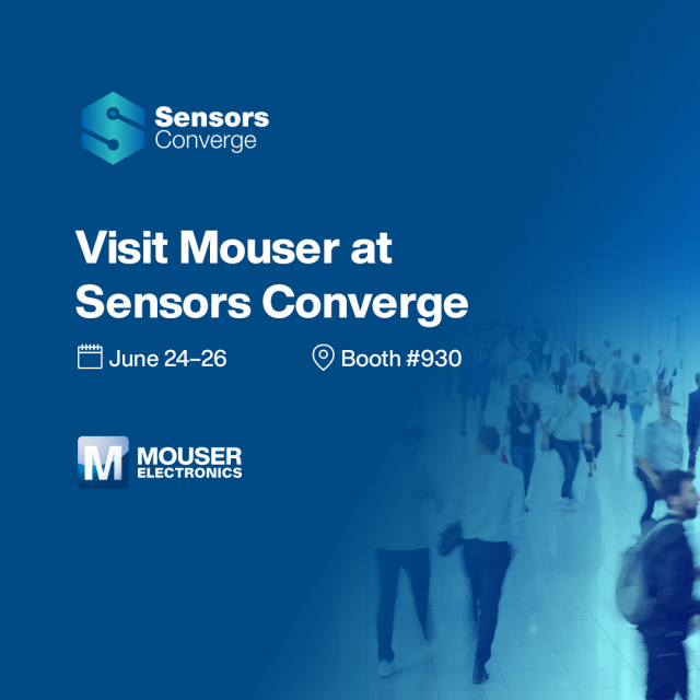 마우저가 ‘센서 컨버지(Sensors Converge) 2025’에 참가해 주요 제조사의 최신 센서 기술을 선보인다