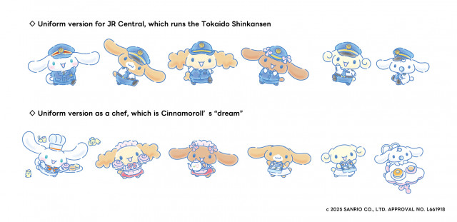 Two types of original “KAWAII” illustrations.