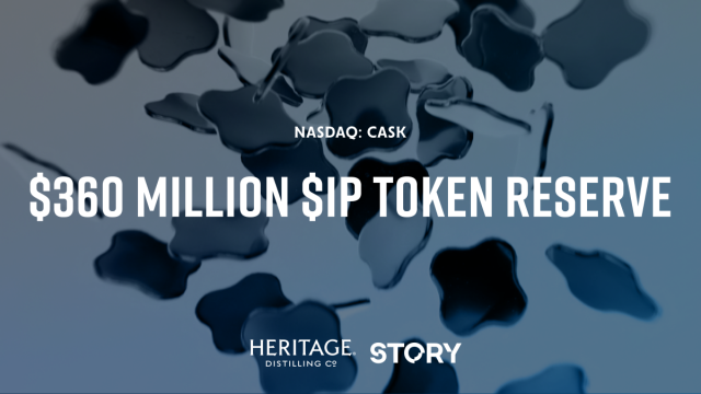 스토리의 $IP 토큰이 나스닥 상장사 헤리티지 디스틸링의 디지털 전략 자산으로 채택됐다