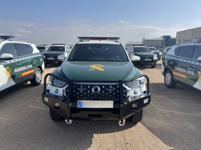 스페인 치안 기관 가디아 시빌(Dirección General de la Guardia Civil)에 공급되는 KG모빌리티 ‘렉스턴’