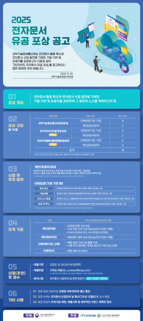 2025 전자문서 유공 포상 공고