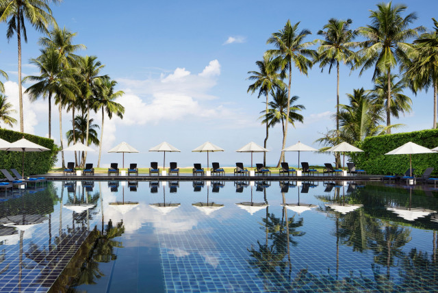 Marriott Vacation Club, Khao Lak Beach Resort provides scenic views of the Andaman Sea. Photograph depicts the JW Marriott, Khao Lak Resort & Spa.