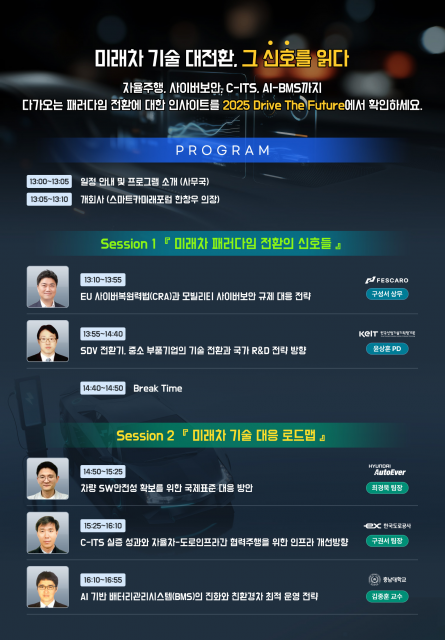 스마트카미래포럼 ‘2025 Drive The Future’ 개최