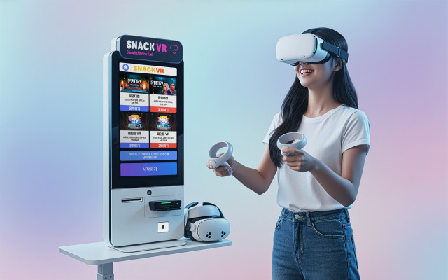 Snack VR is a compact, unmanned VR Kiosk device ideal for tourism operators, museums, schools, shopping malls, retail chains, and public institutions. (Photo: SG Entertech Co., Ltd.)