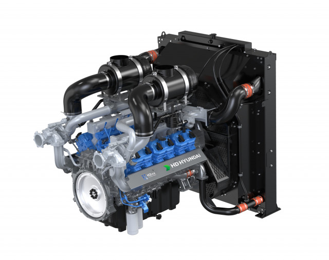 HD건설기계가 4일부터 7일까지 나흘간 킨텍스(KINTEX)에서 열리는 국내 최대 수소 산업 행사에 참가해 22리터급 수소엔진을 세계 최초로 공개한다