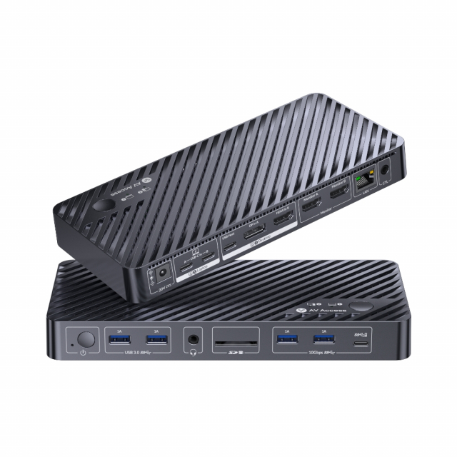 위즈플랫에서 국내 정식 출시한 AV Access ‘iDock M10’은 맥(Mac)과 윈도(Windows) PC를 동시에 사용하는 유저들을 위한 ‘KVM 스위치 결합형 10-in-1 도킹스테이션’이다. KVM + 도킹스테이션의 가장 큰 특징은 두 대의 PC(예: 맥북과 윈도 데스크톱)를 연결해 두고 버튼 하나로 모니터, 키보드, 마우스 등 모든 주변기기를 한꺼번에 전환하며 사용할 수 있다는 점이다