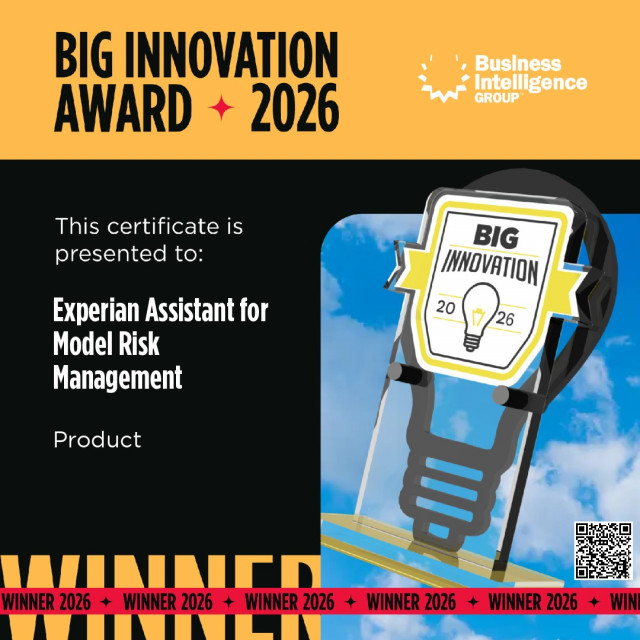 Experian's recently launched, AI-powered Experian Assistant for Model Risk Management has been awarded the 2026 BIG Innovation Award in the Innovative Products category.