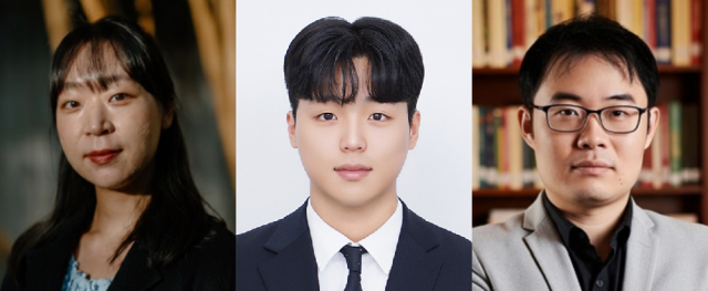 왼쪽부터 고채영 박사과정생(제1저자), 이교현 석사과정생(제2저자), 김기출 교수(화학공학과)