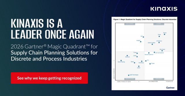 Kinaxis Recognized as a Leader in the 2026 Gartner® Magic Quadrant™ Reports for Supply Chain Planning: Discrete Industries