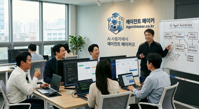 에이전트 메이커 교육을 통해 나만의 AI 에이전트를 만들 수 있다
