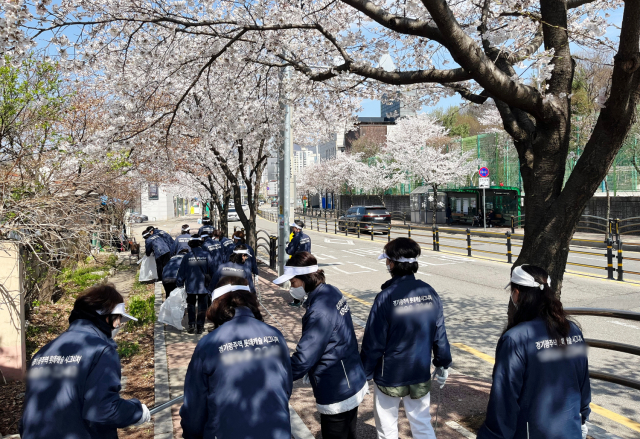 경기광주역 롯데캐슬 시그니처 1단지 환경정화 활동 현장
