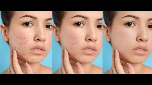 왼쪽부터 Original Skin Effect, Normal Skin Effect, AI Skin Beauty(GAN)