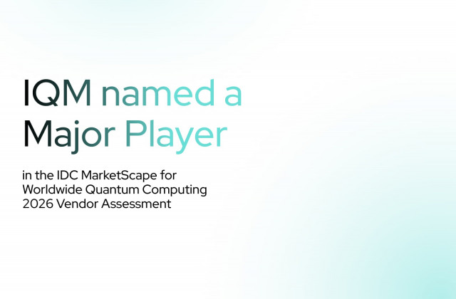 IQM named a major player in the IDC MarketScape