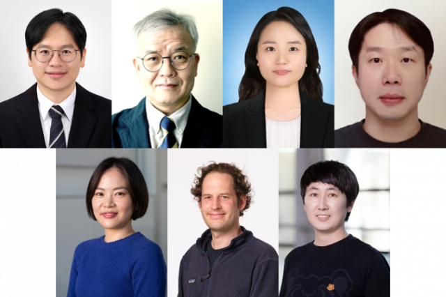 이번 MOU를 추진한 양 기관 연구진. 윗줄 왼쪽부터 건국대학교 김준영·김형주·김혜민·금창준 교수, 아랫줄 왼쪽부터 임페리얼칼리지 런던의 김장아·에드리안 네이저(Adrian Najer)·리윤 마(Liyun Ma) 교수