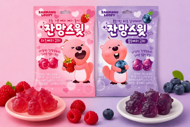 잔망스윗 구미 젤리 2종(라즈베리 맛, 블루베리 맛)