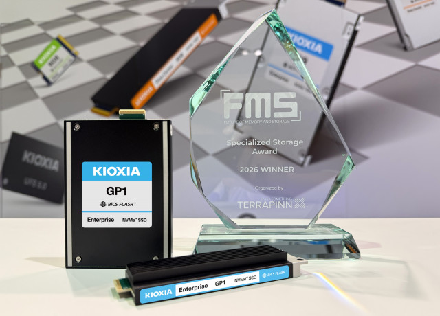 키오시아 GP 시리즈 초고 IOPS SSD, ‘FMS: 메모리 및 스토리지의 미래 2026’에서 ‘베스트 오브 쇼’ 수상