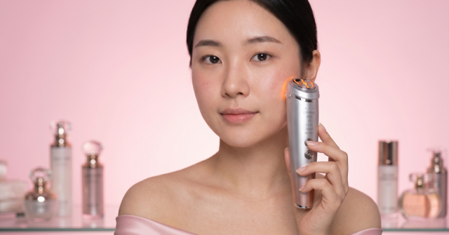Rfusion Pro - This device combines high frequency (RF), microcurrent (EMS), and LED phototherapy technology. These techniques are aesthetic techniques that help improve skin elasticity, tone facial muscles, and care for various skin conditions