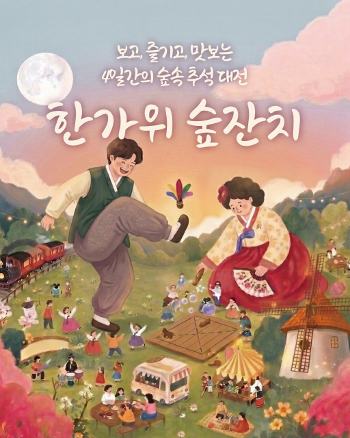 보고 즐기고 맛보는 숲속 추석 대전 ‘한가위 숲잔치’가 에코랜드에서 열린다