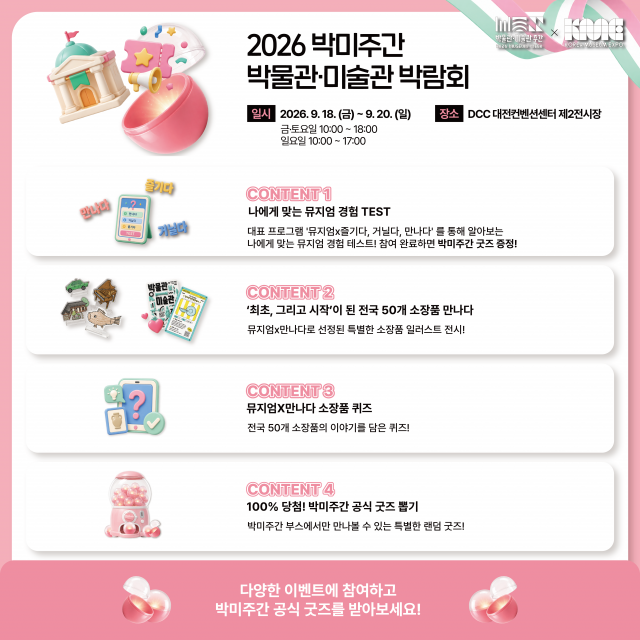 2026 박물관·미술관 박람회 포스터