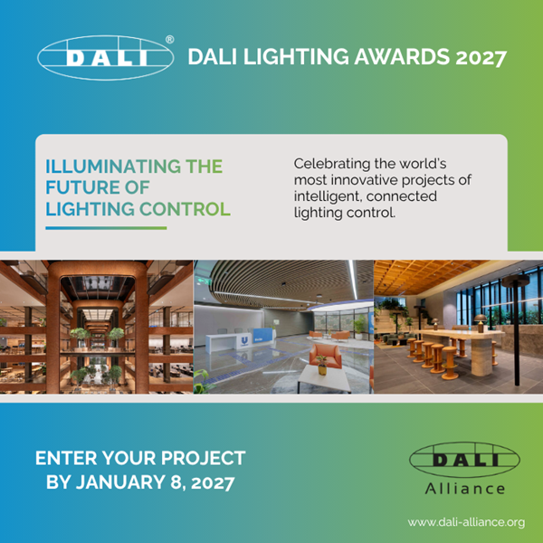 2027 DALI Lighting Awards는 올해도 뛰어난 성과를 거둔 프로젝트를 선정하고 창의성과 기술적 전문성, 실질적인 효과 측면에서 두각을 나타낸 프로젝트를 시상한다