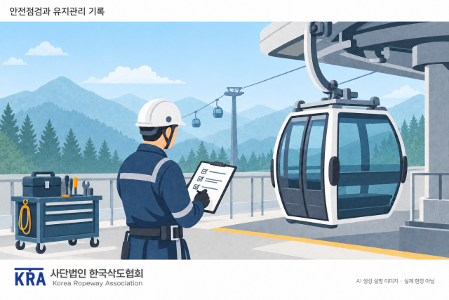 케이블카 안전 점검과 유지 관리 기록