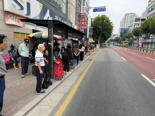 정류소 대기 행태(사업 시범구간 내 정류소)