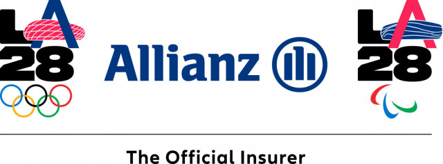 LA28을 위한 알리안츠(Allianz SE)의 ‘커스텀 A’ 엠블럼
