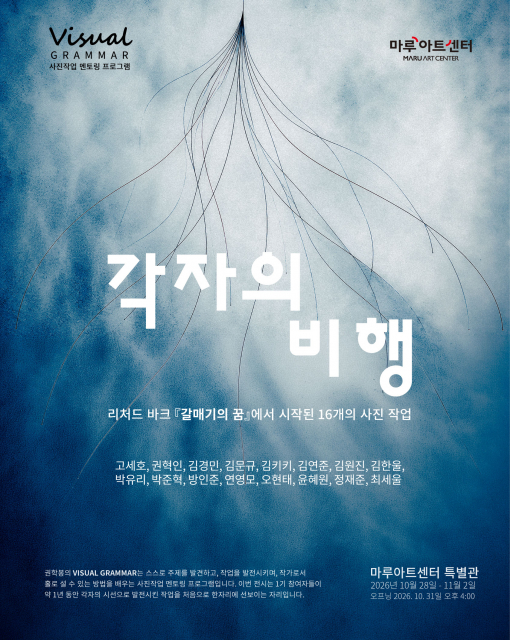 비주얼 그래머 제1기 그룹전 ‘각자의 비행’ 공식 포스터